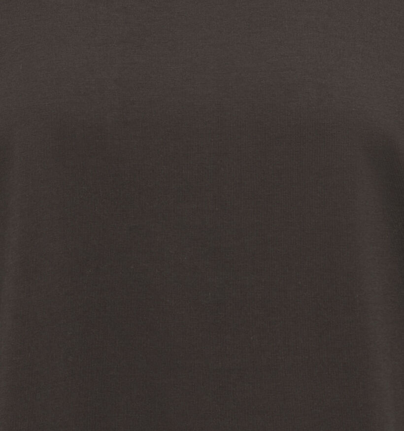 JDY Alma Donkerbruine T-shirt met Kant voor dames (379381)