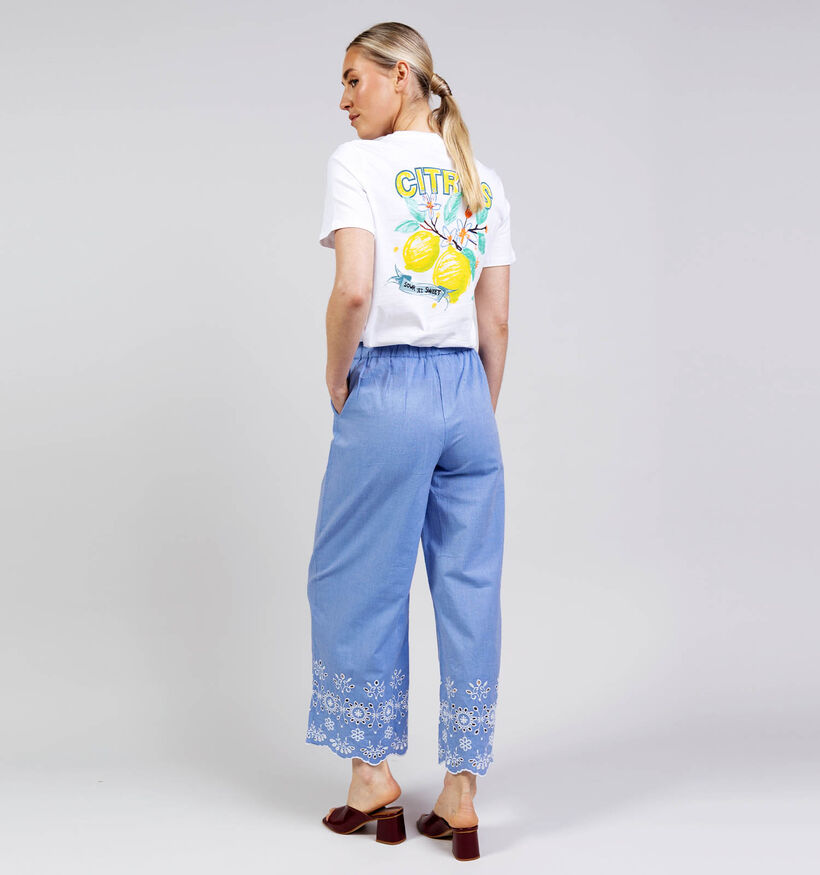 JDY Marina Embroidery Lichtblauwe Broek voor dames (370046)