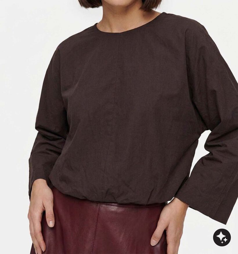 Vila Laluna Donkerbruine Blouse voor dames (379767)