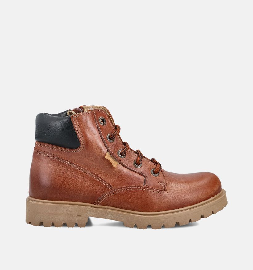 STONES and BONES Berit Cognac Boots voor jongens (361999) - geschikt voor steunzolen