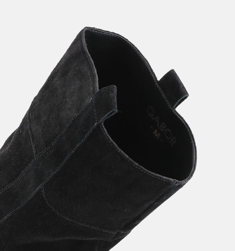 Gabor Bottes hautes &agrave; talons en Noir pour femmes (380060)