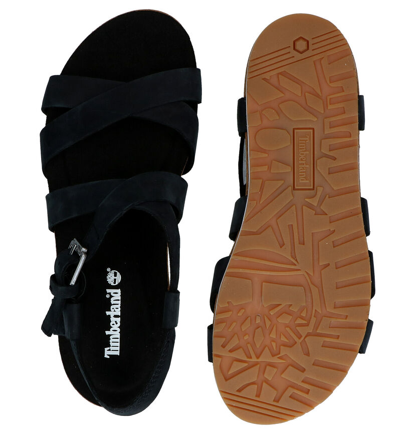 Timberland Malibu Waves Sandales en Noir en nubuck (286123)