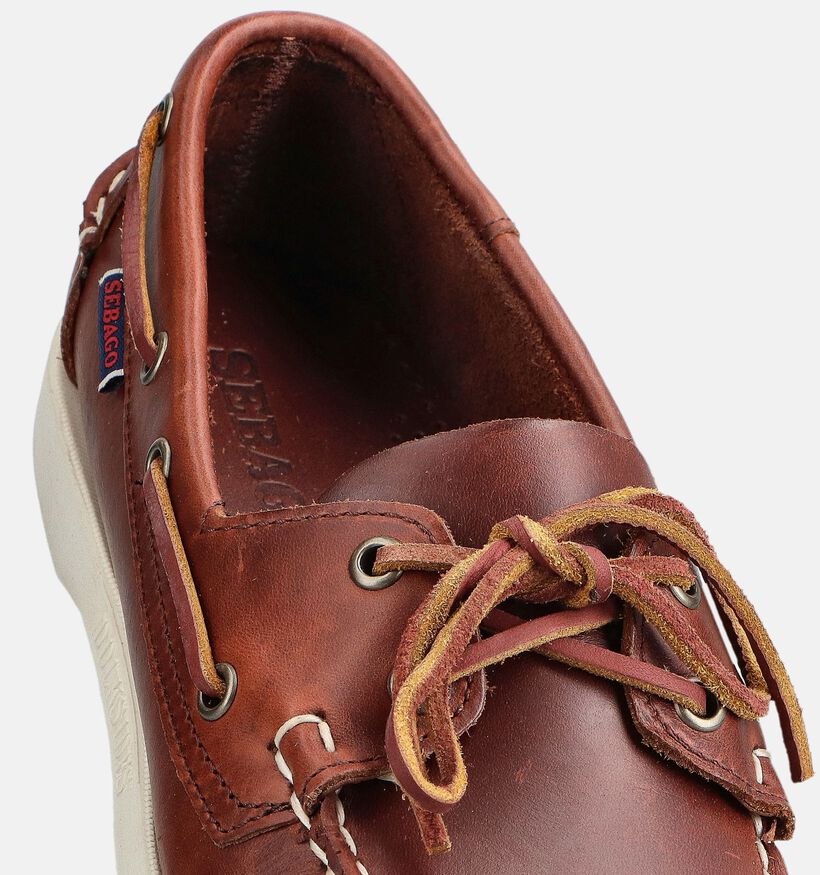 Sebago Dockside Portland Waxed Chaussures bateau en Marron pour hommes (363879)