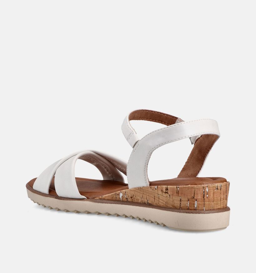 Tamaris Witte Sandalen met Sleehak voor dames (371677)