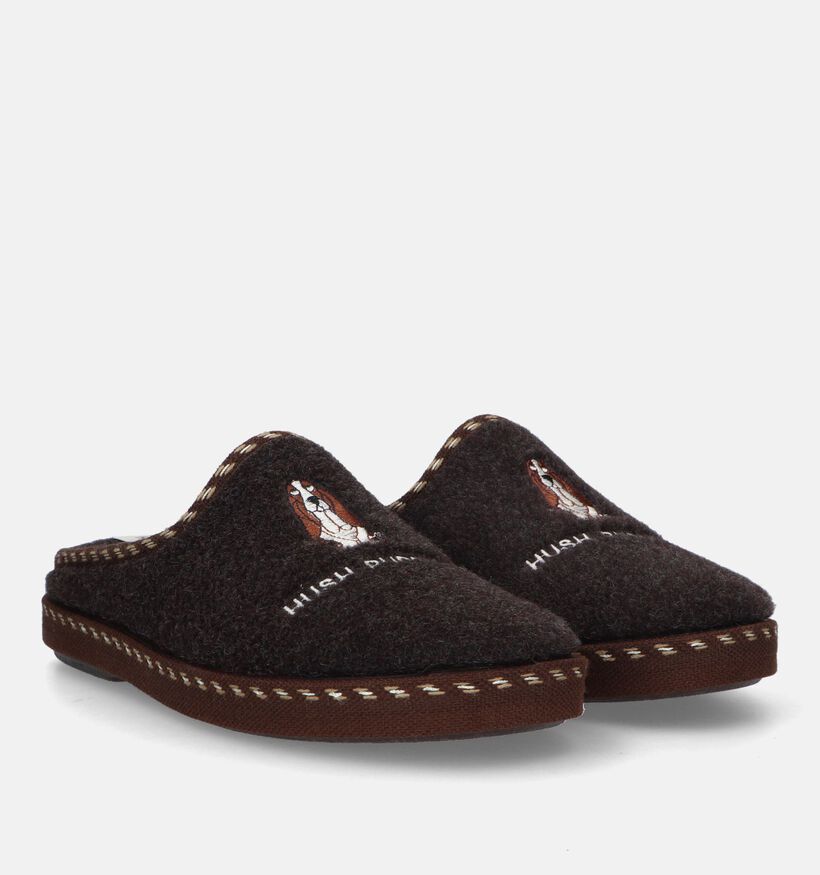 Hush Puppies Deux Bruine Pantoffels voor heren (346544)