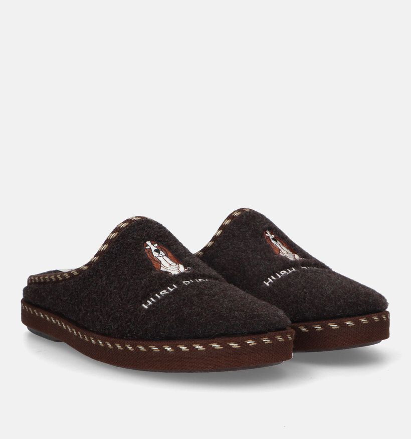 Hush Puppies Deux Bruine Pantoffels voor heren (330018)