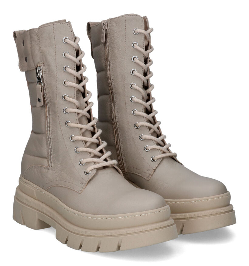 NeroGiardini Beige Veterlaarzen voor dames (314394)