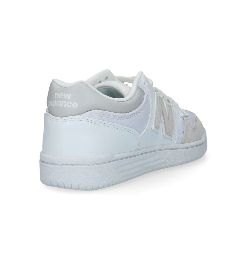 New Balance BB 480 Witte Sneakers voor dames (334616) - geschikt voor steunzolen