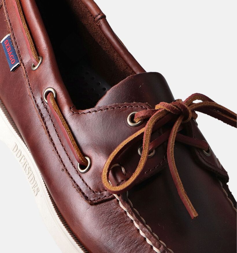Sebago Portland Waxed Chaussures bateau en Marron pour hommes (353736)
