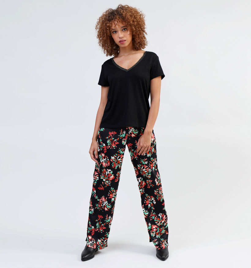 Vero Moda Cana HW Pantalon palazzo en Noir pour femmes (330876)