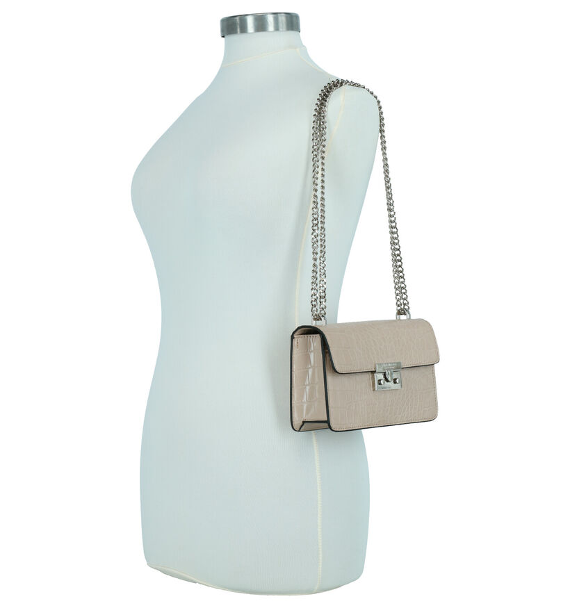 Seidenfelt Pitea Beige Crossbody Tas in kunstleer (272605)