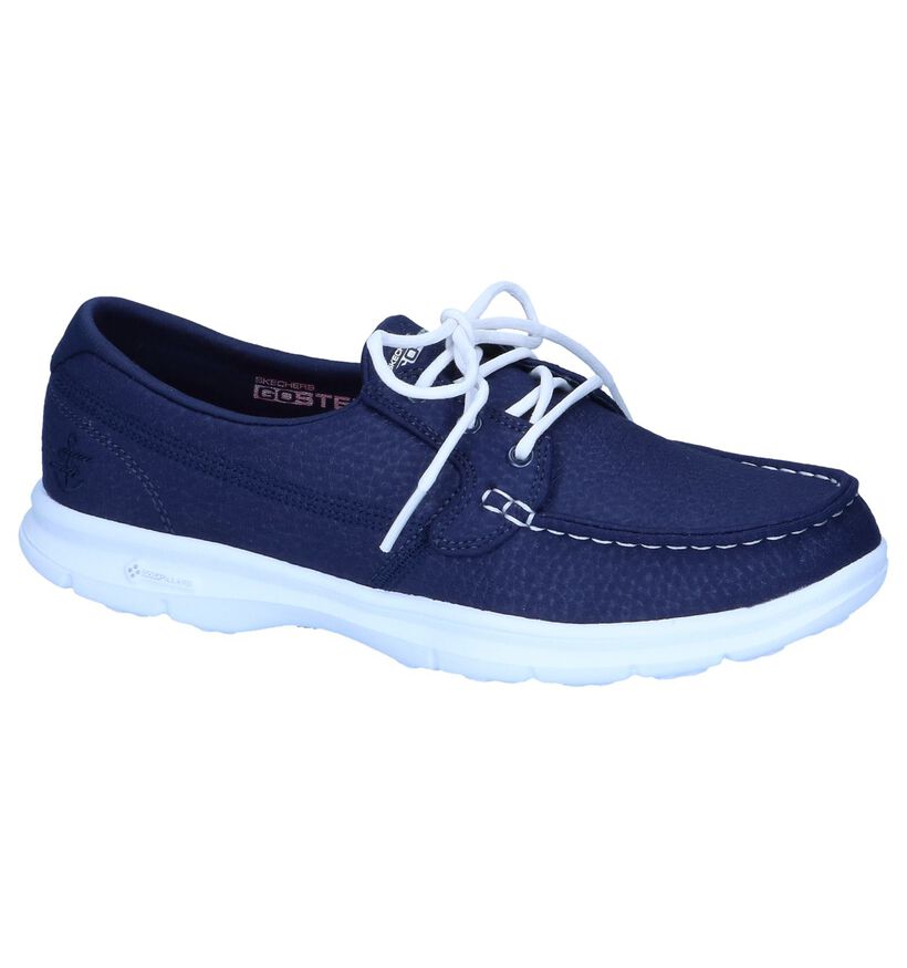 Donkerblauwe Bootschoenen Skechers Go Step Riptide in stof (251896)