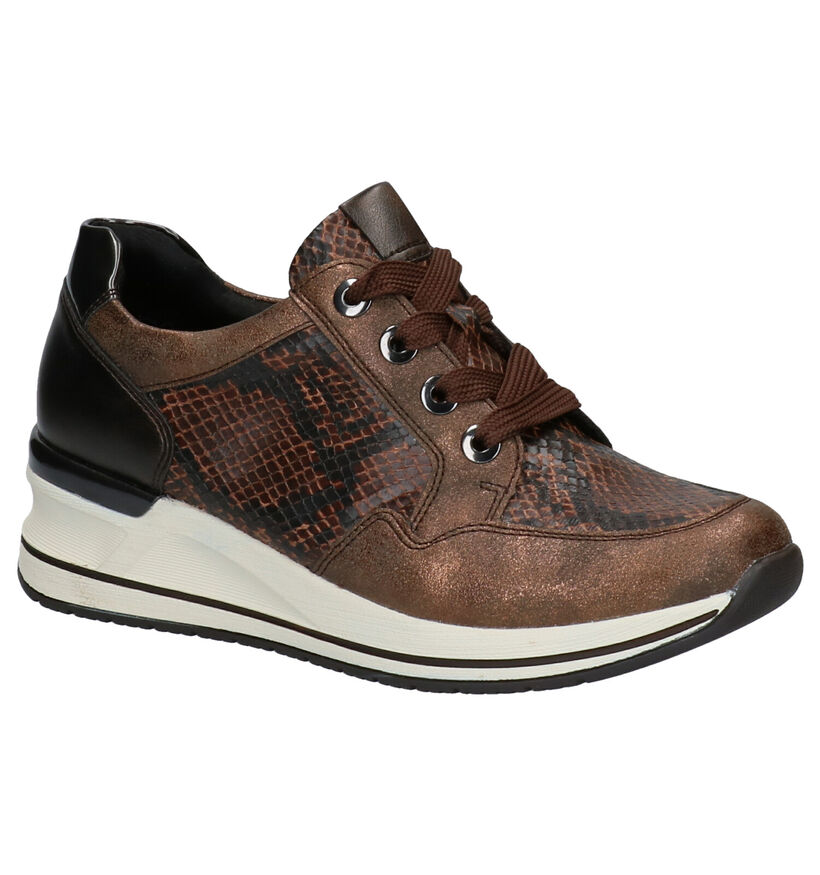 Remonte Baskets casual en Bronze en simili cuir (277639)