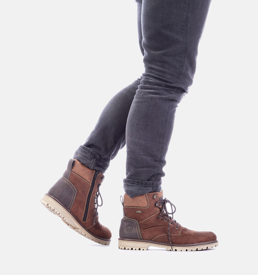 Rieker Tex Bottines en Marron pour hommes (347454)