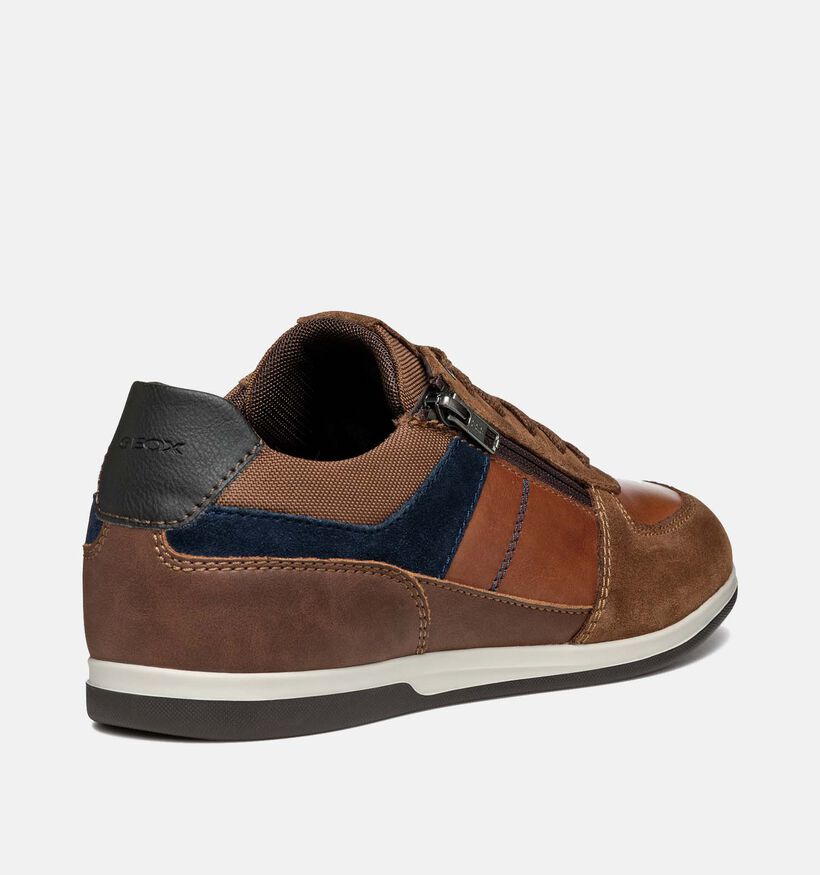 Geox Renan Cognac Veterschoenen voor heren (344328) - geschikt voor steunzolen