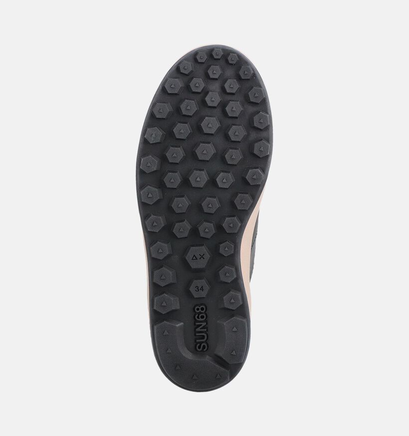 Sun68 Genius Mid Baskets montantes en Marron pour gar&ccedil;ons (379242) - pour semelles orthop&eacute;diques