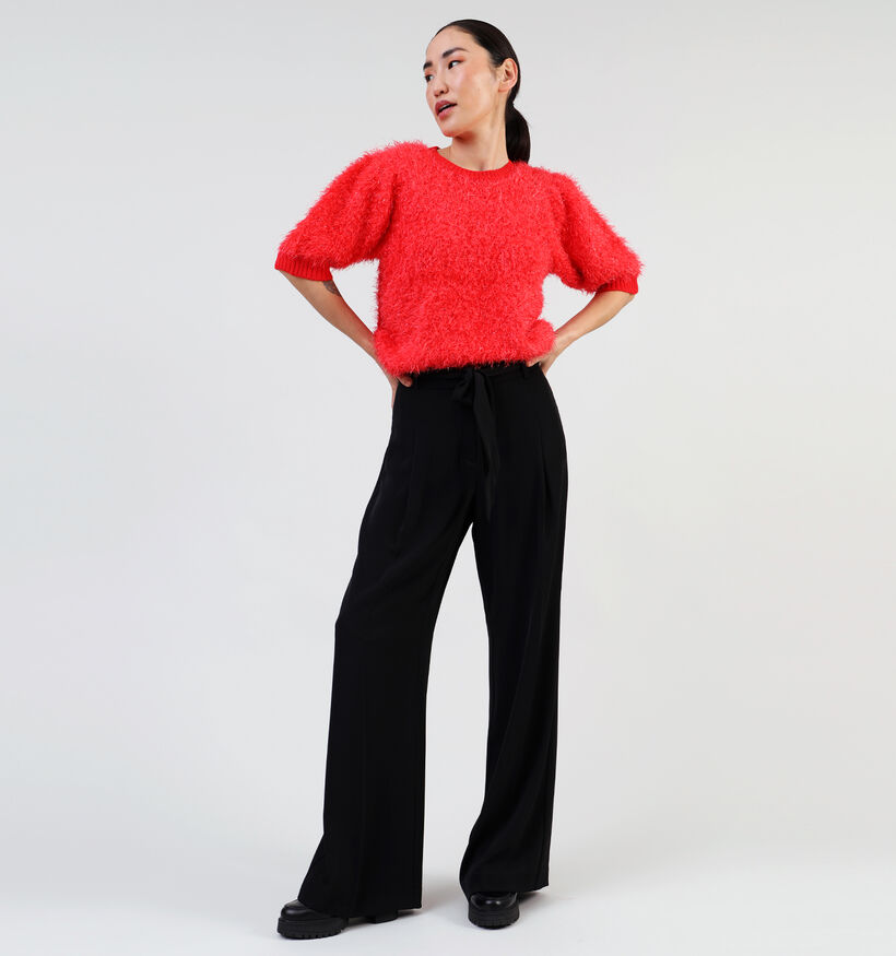 Pieces Fee Rode Trui met korte mouwen voor dames (349428)