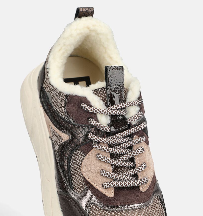 Posh by Poelman Bruine Sneakers voor dames (378630) - geschikt voor steunzolen