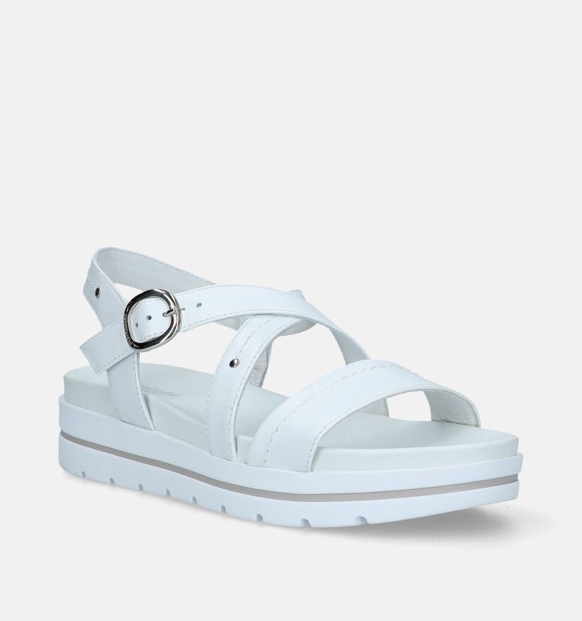 NeroGiardini Witte Sandalen Met Plateauzool voor dames (339548)