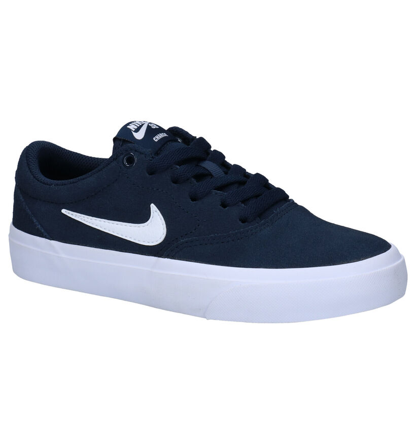 Nike SB Charge Zwarte Sneakers in nubuck (274612)