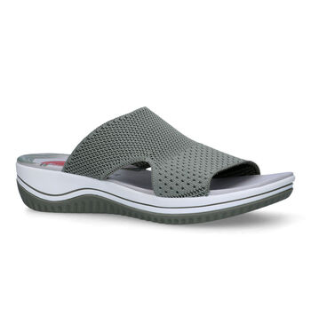 Nu-pieds compensées vert