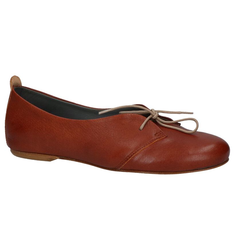 Cognac Lilimill Veterschoenen in leer (219808)