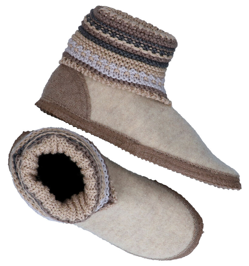 Giesswein Kiel Blauwe Hoge pantoffels voor dames (349152)