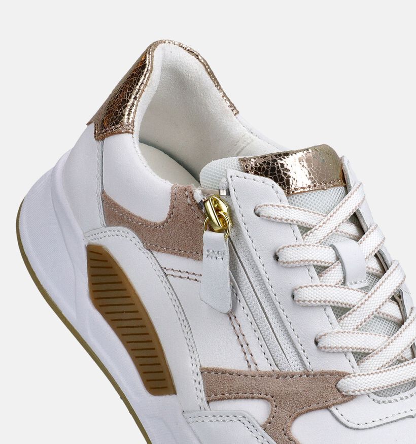 Gabor Rollingsoft Witte Rits-Veterschoenen voor dames (369516) - geschikt voor steunzolen