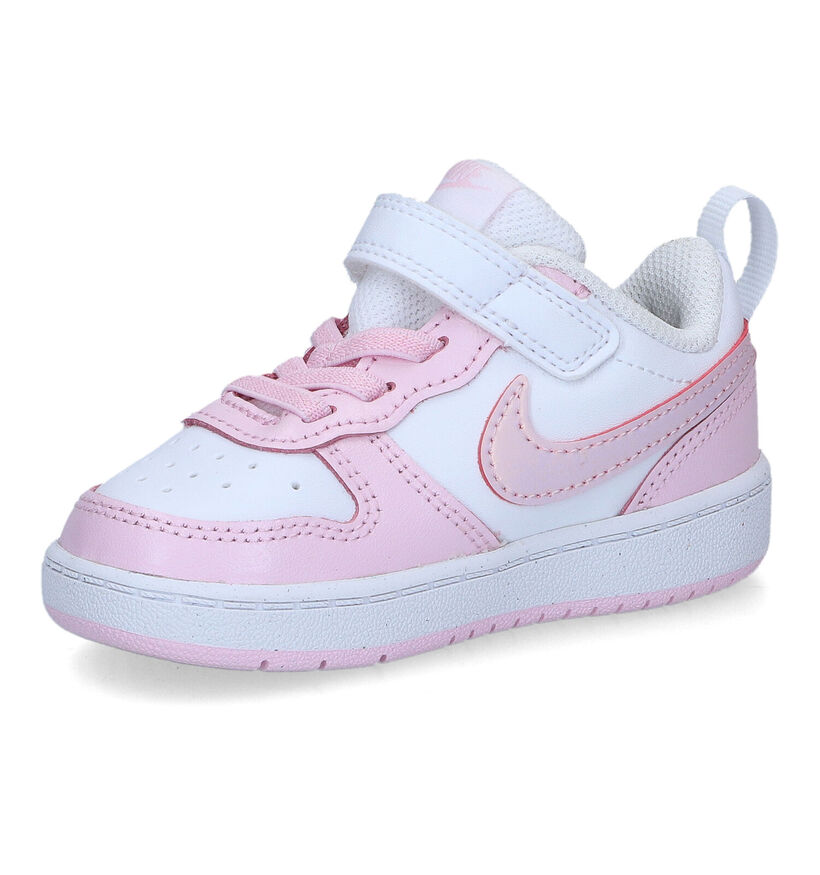 Nike Court Borough Low TD Baskets en Blanc pour filles (325383) - pour semelles orthopédiques