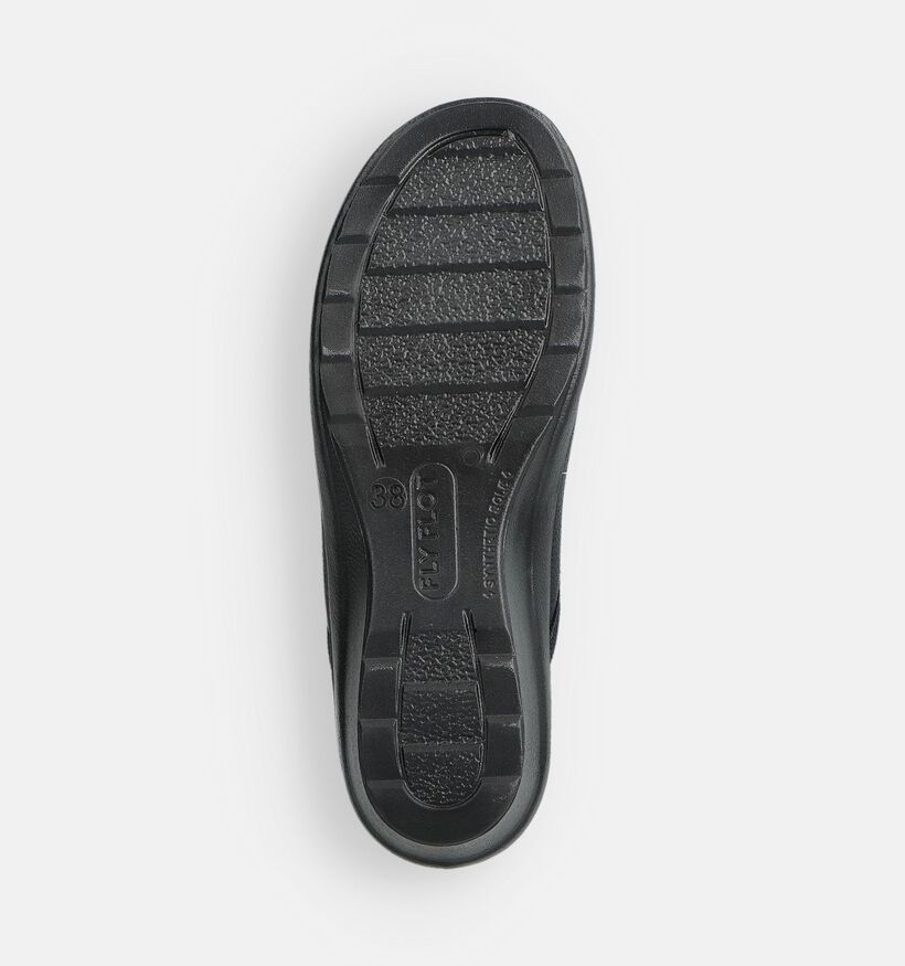 Fly Flot Zwarte Pantoffels voor dames (366071)