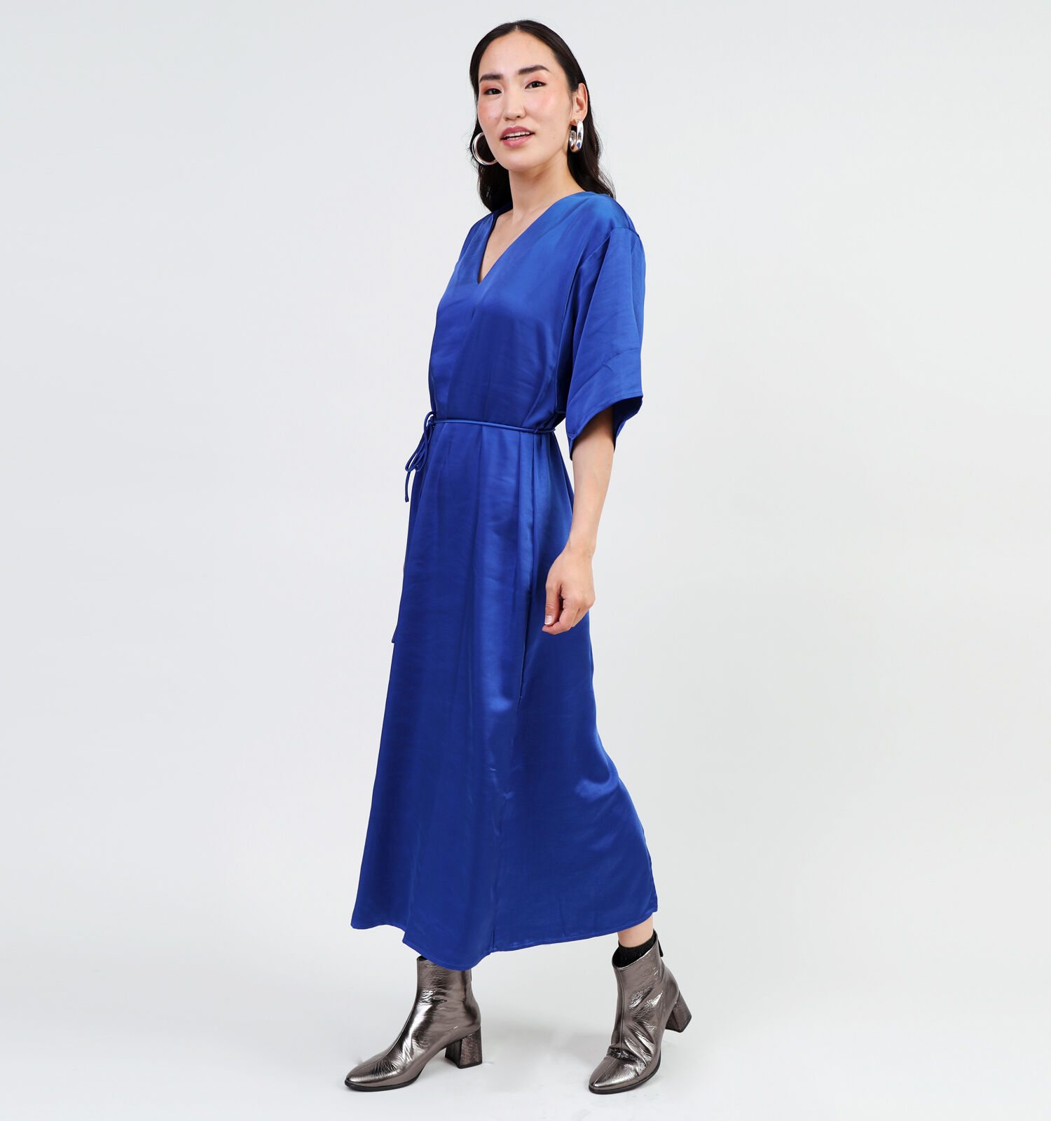 Vero Moda River Blauwe Satijnen jurk Dames Kleedjes Online op TORFS.BE