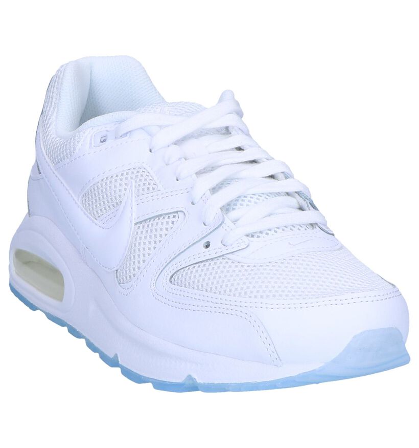 Witte Sneakers Nike Air Max Command in kunstleer (250286)