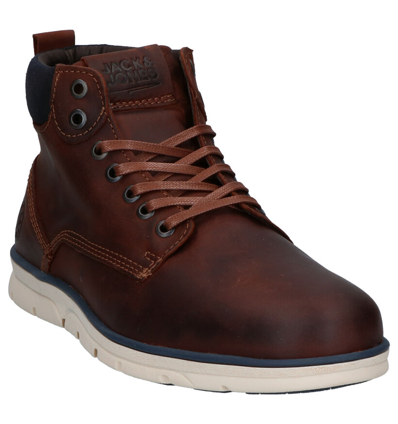 Jack & Jones Tubar Bruine Hoge Schoenen in leer (278341)