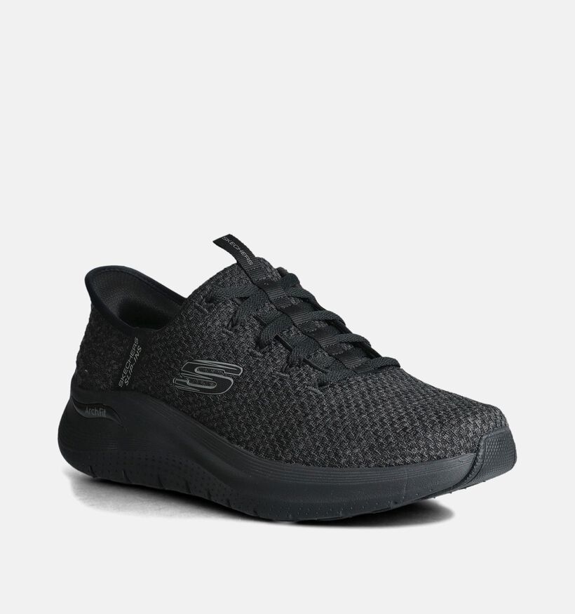 Skechers Slip-ins Arch Fit Baskets en Noir pour hommes (359740) - pour semelles orthopédiques