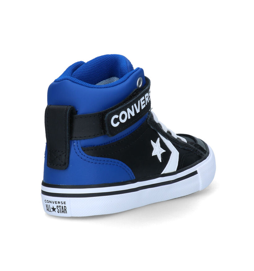 Converse Pro Blaze Strap Retro Zwarte Sneakers voor jongens (325483)