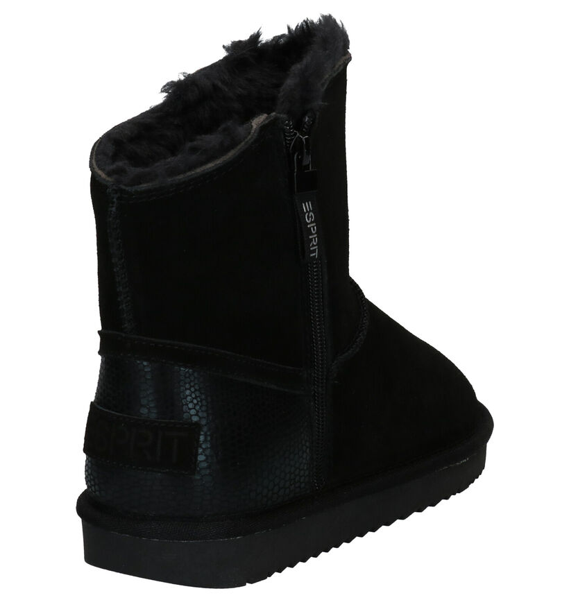 Esprit Bottes de neige en Noir en daim (279820)