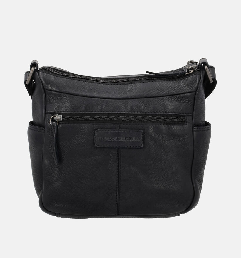 Hide & Stitches Sac port&eacute; crois&eacute; en Noir pour femmes (380963)