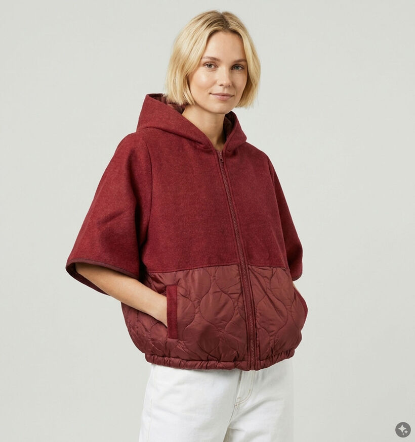 Laurent David Cordoba Manteau court en Bordeaux pour femmes (382019)