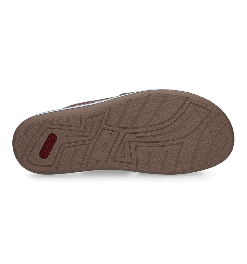 Rieker Nu-pieds en Vert khaki pour hommes (339188)