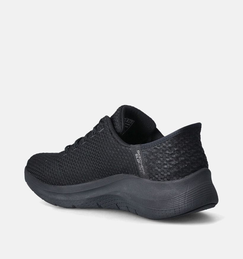Skechers Arch Fit 2.0 Slip-ins Zwarte Sneakers voor dames (350346)