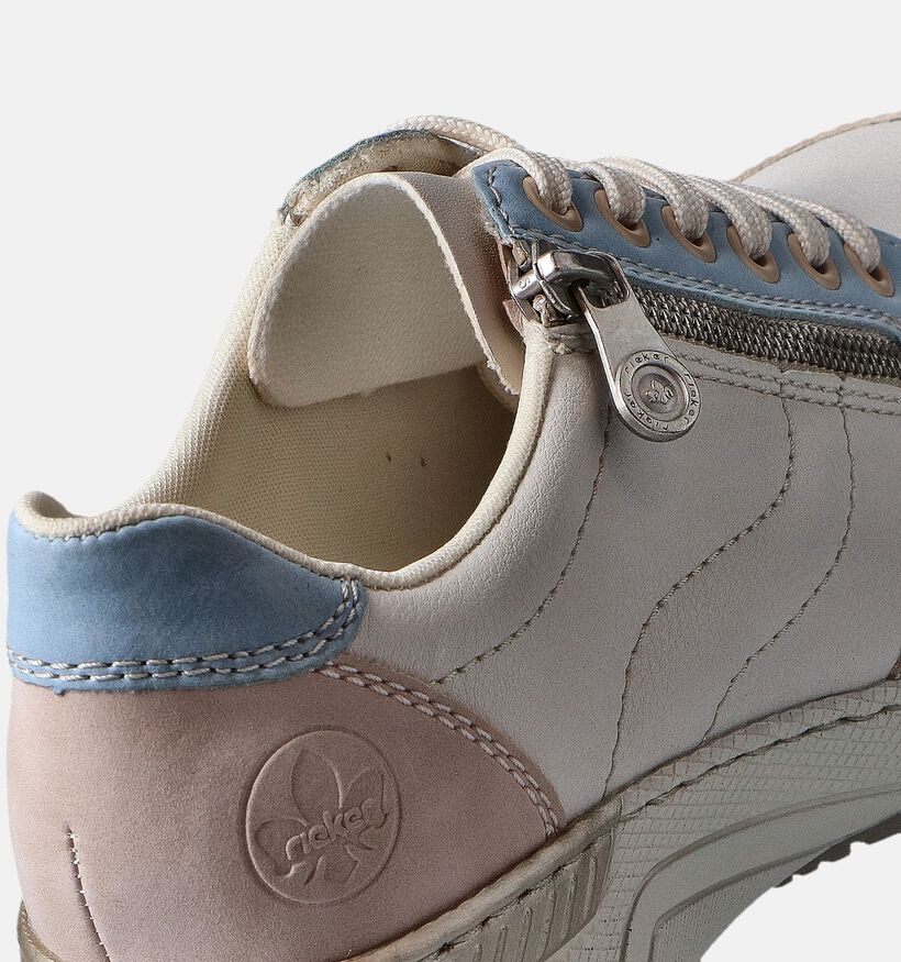 Rieker Baskets casual en Blanc pour femmes (351229) - pour semelles orthopédiques