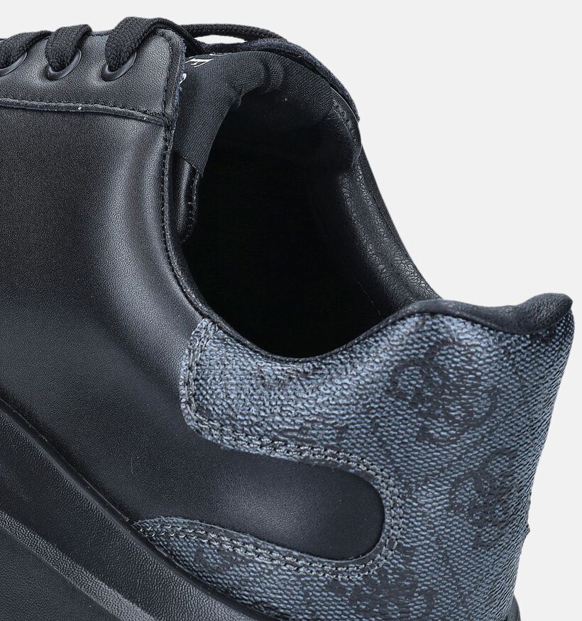 Guess Elba Zwarte Veterschoenen voor heren (350440) - geschikt voor steunzolen