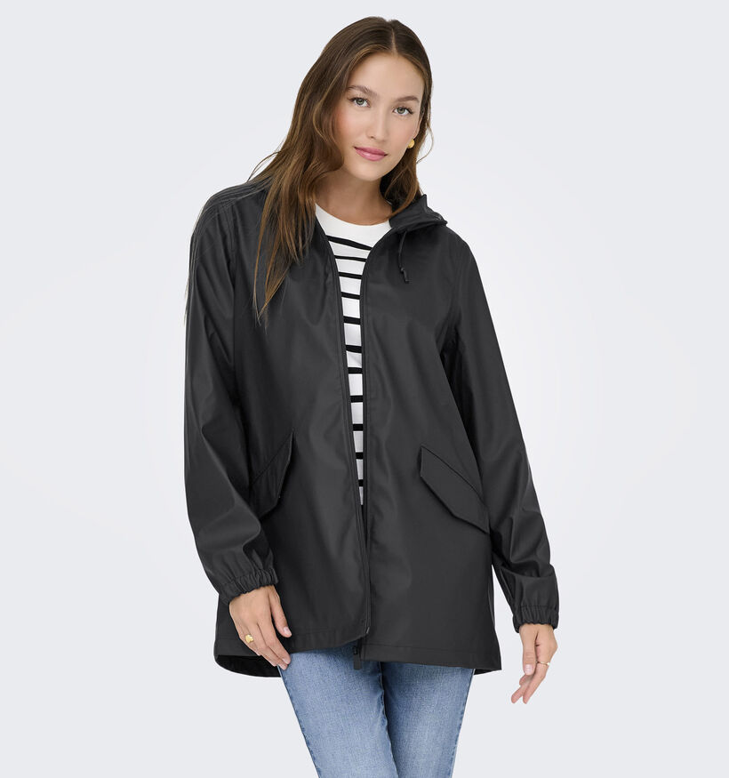 JDY Mulan Zwarte Regenjas voor dames (359861)