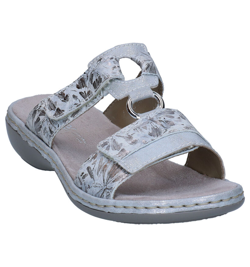 Rieker Nu-pieds plates en Or en nubuck (306796)