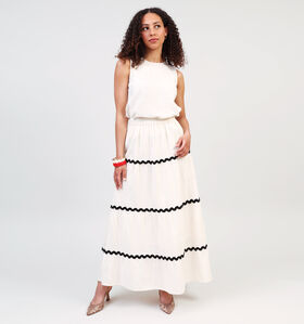 Vila Manda Wavy Beige Maxi Rok voor dames (359461)