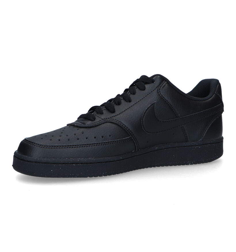 Nike Court Vision Low Next Nature Baskets en Noir pour hommes, garçons (343756)