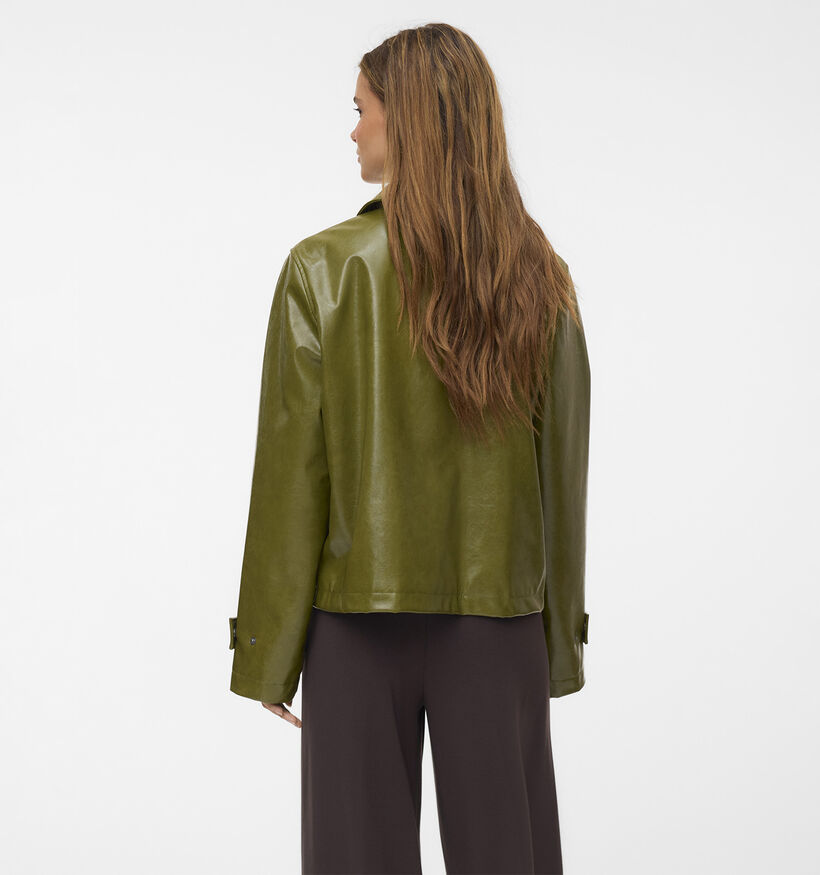Vero Moda Dash Short Coated Manteau court en Vert pour femmes (379682)