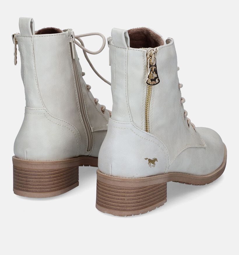 Mustang Boots à lacets en Taupe pour femmes (316062)