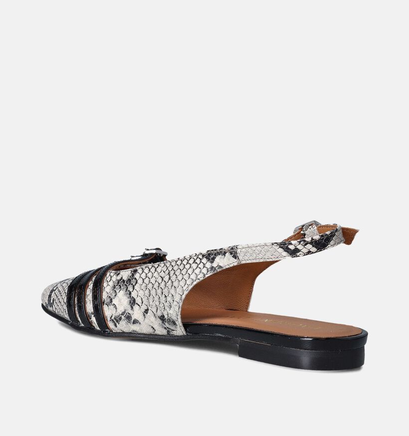 Laurent David Grijze Slingback Ballerina's voor dames (357622)