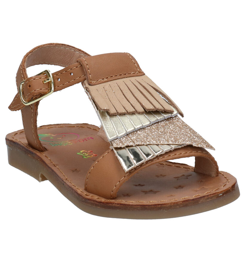 Shoo Pom Happy Falls Cognac Sandalen voor meisjes (288592)